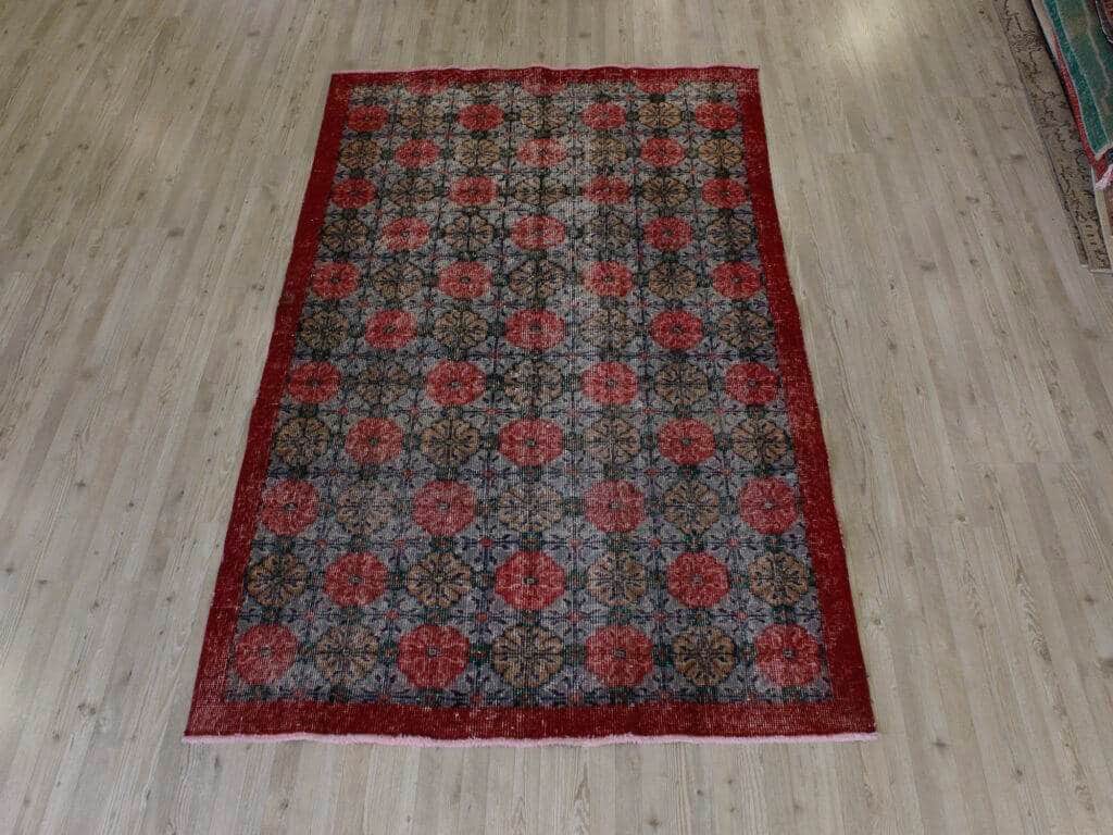 Hand-Woven Wool Rug, detail view 2, handmade rug, SKU 10709