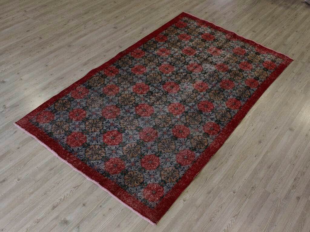 Hand-Woven Wool Rug, Handmade rug, wool wool/weave, size 111 × 204 cm, from Anatolia, SKU 10709
