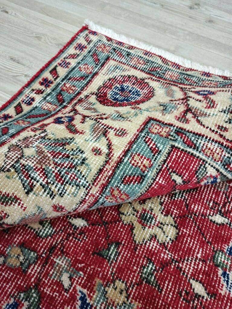 100% Wool Natural Vintage Rug, detail view 3, handmade rug, SKU 10819