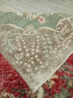 Distressed 100% Wool Rug, detail view 3, handmade rug, SKU 10830