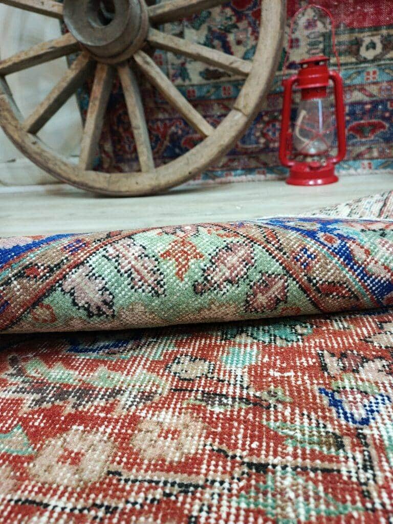 Vintage Handwoven Natural Rug, detail view 5, handmade rug, SKU 10835