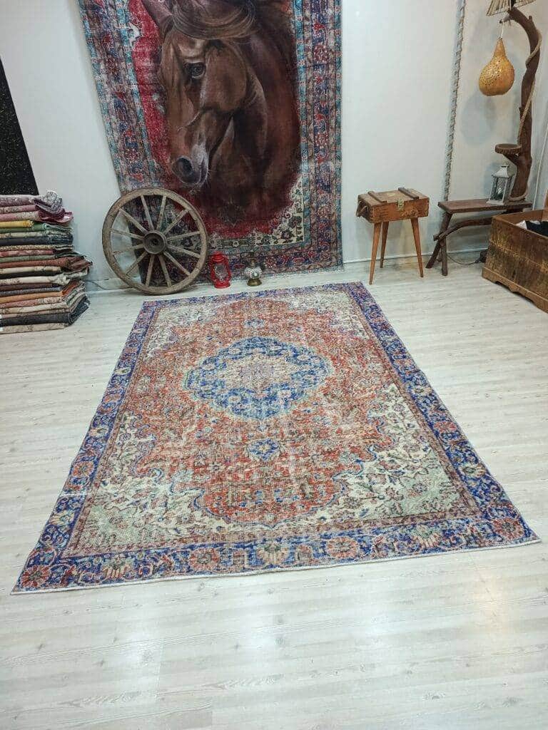 Vintage Handwoven Natural Rug, detail view 3, handmade rug, SKU 10835