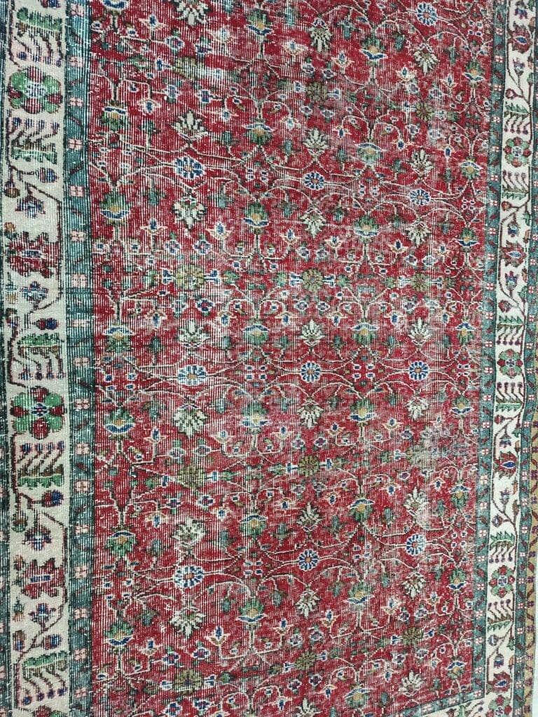 Vintage Hand-Woven Wool Rug, detail view 2, vintage rug, SKU 10836