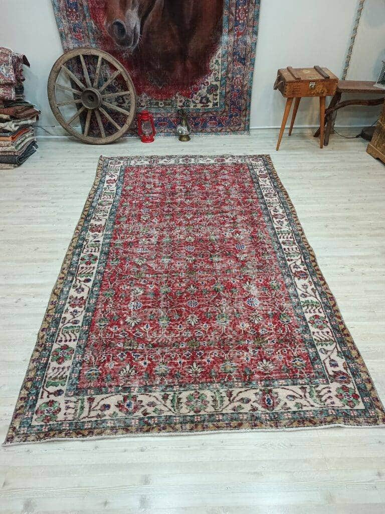 Vintage Hand-Woven Wool Rug, detail view 5, vintage rug, SKU 10836
