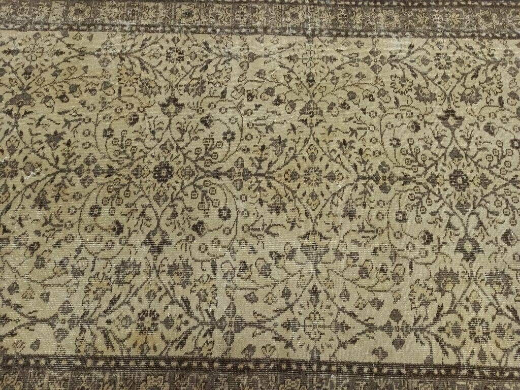 100% Wool Handwoven Vintage Rug, detail view 3, handmade rug, SKU 10845