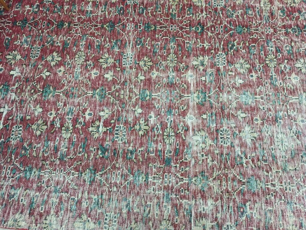 100% Wool Vintage Hand-Woven Rug, detail view 3, vintage rug, SKU 10846
