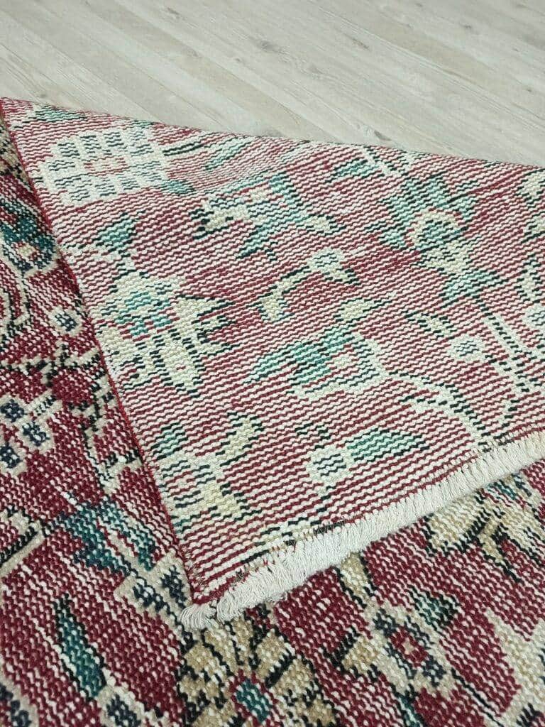 100% Wool Vintage Hand-Woven Rug, detail view 5, vintage rug, SKU 10846