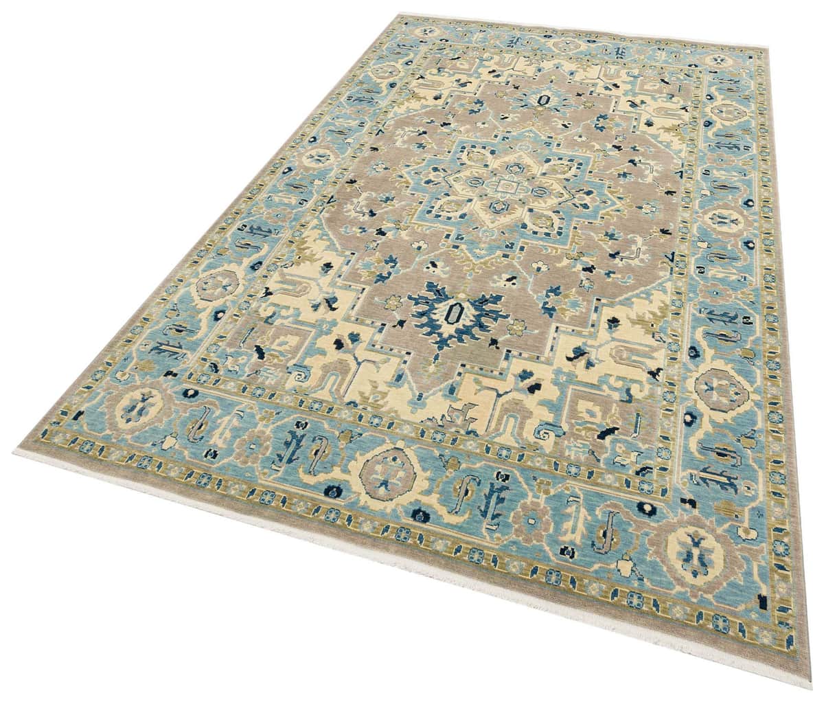 Uşak Soho Antique Wool Patterned Rug: Centuries-Old Traditions with a Modern Twist, vintage rug, Handmade, hand-knotted cotton, size 200 × 300 cm, from Antalya