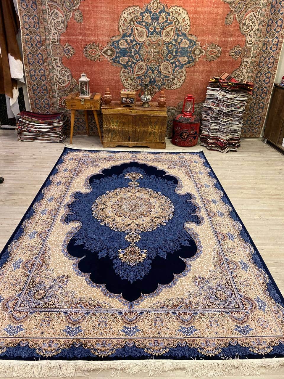 Royal Velvet Elegance Sumer Rug, vintage rug, Machine, hand-knotted wool & cotton, size 200 × 290 cm, from Sivas