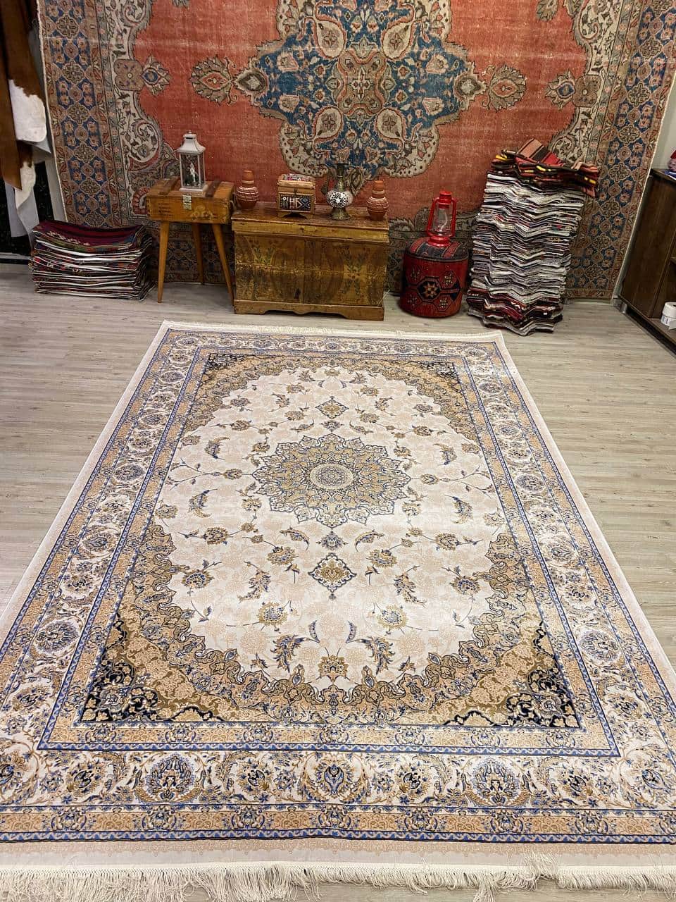 Harmony Dream Summer Rug, vintage rug, Machine, hand-knotted wool & cotton, size 200 × 290 cm, from Van