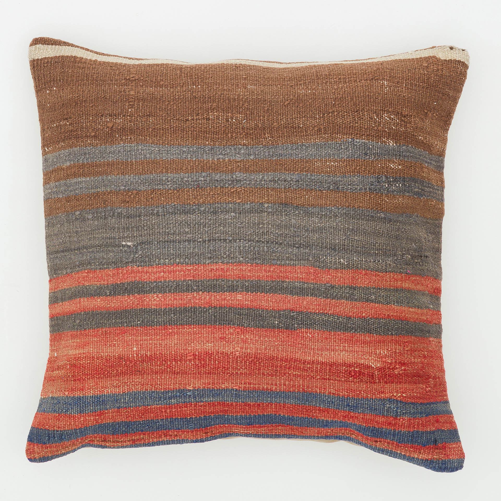 Hand-Woven Pillowcase, vintage rug, Kilim, hand-knotted silk, size 40 × 40 cm, from Sivas