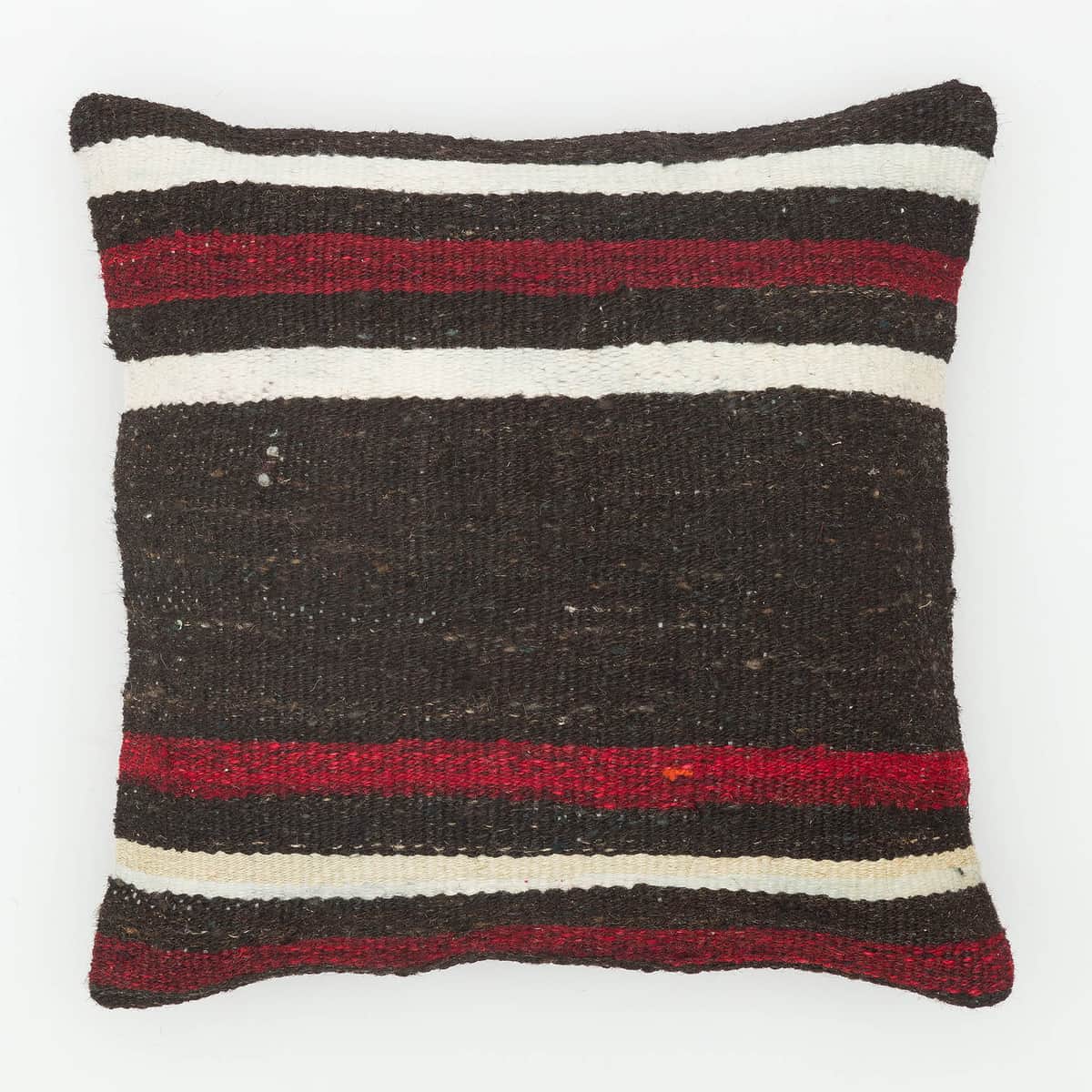 Hand-Woven Pillowcase, vintage rug, Kilim, hand-knotted silk, size 40 × 40 cm, from Van