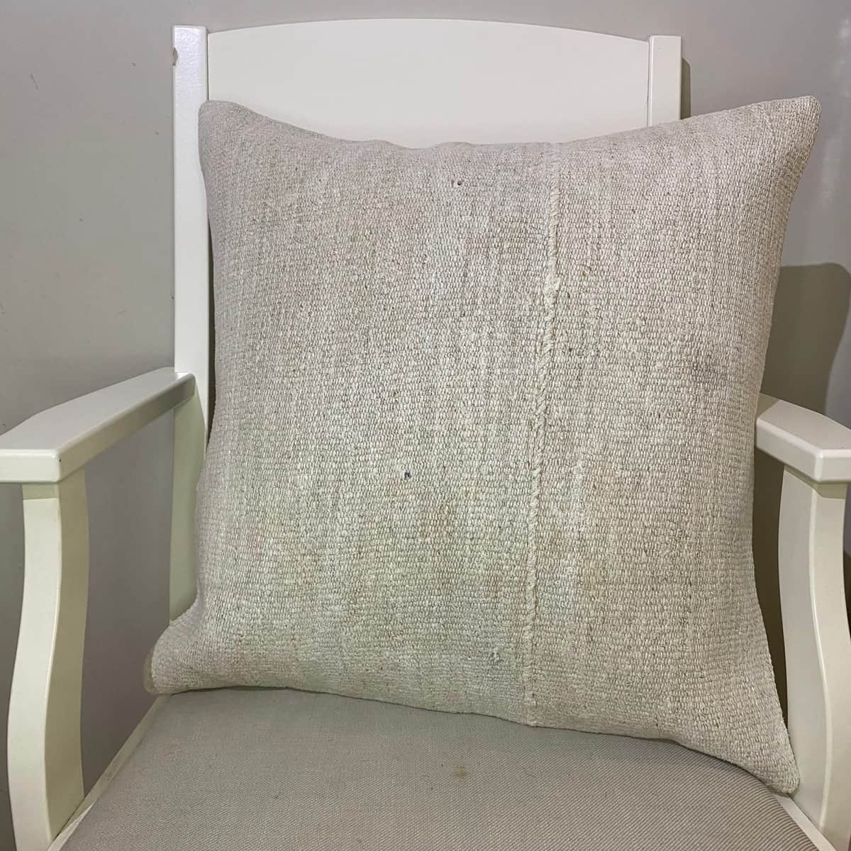 Hand-Woven Pillowcase, vintage rug, Kilim, hand-knotted wool, size 50 × 50 cm, from Manisa