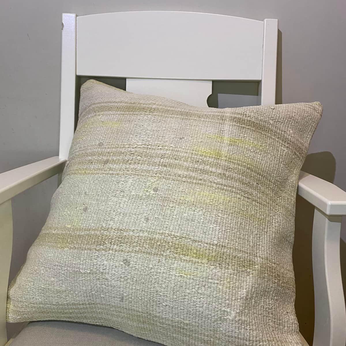 Handwoven Pillowcase, vintage rug, Kilim, hand-knotted wool, size 50 × 50 cm, from Kars