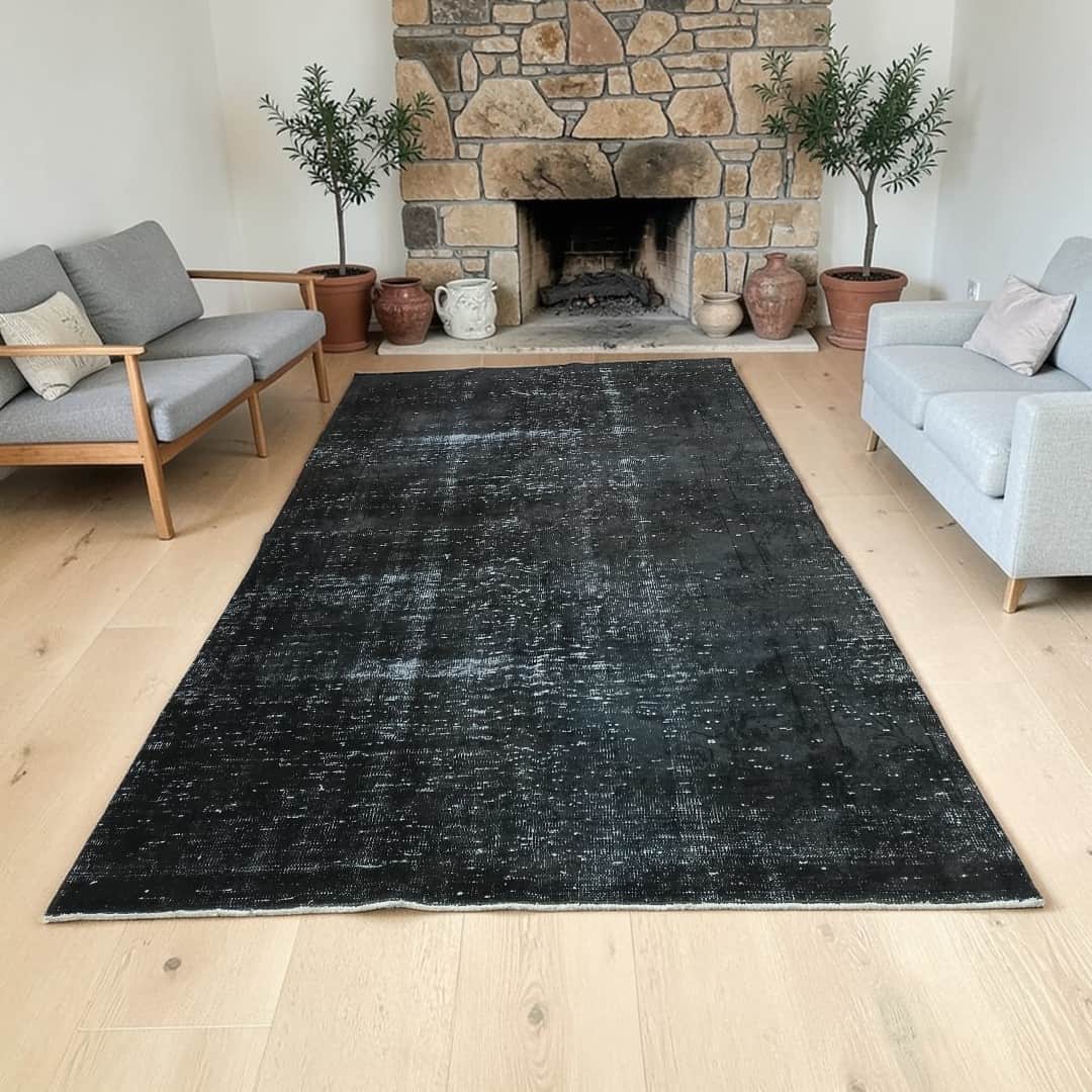 100% Handwoven Vintage Rug 10818 (Replica), vintage rug, Handmade, hand-knotted wool & cotton, size 177 × 302 cm, from Bergama