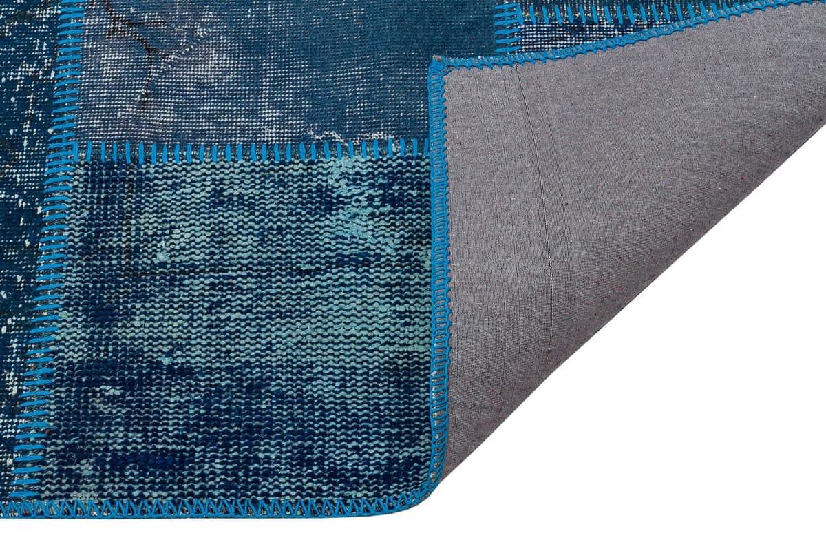 Handmade Anatolian Patchwork Rug — detail view 3, handmade vintage rug