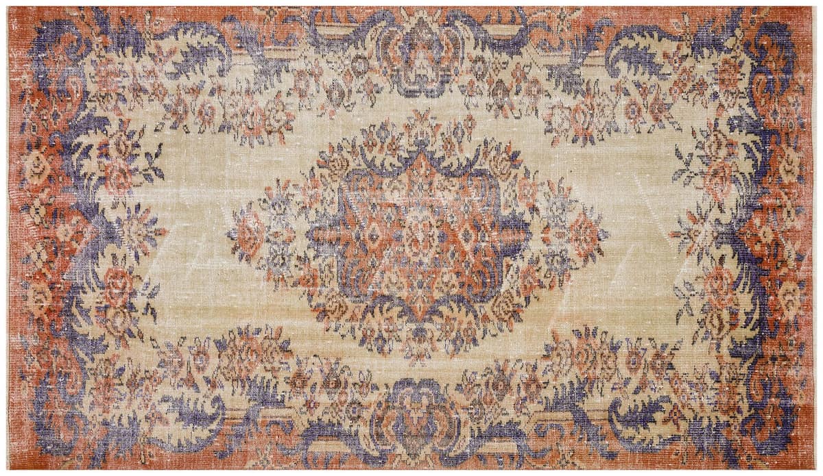 Century-Old Antique-Style Rug — detail view 2, handmade vintage rug