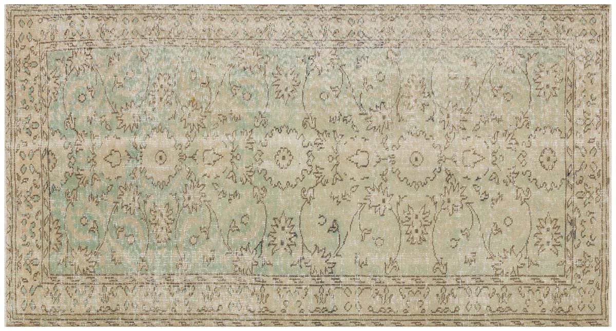 Vintage Wool-Woven Rug — detail view 2, handmade vintage rug