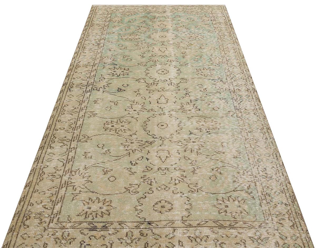 Vintage Wool-Woven Rug, vintage rug, Handmade, hand-knotted silk, size 141 × 261 cm, from Kayseri