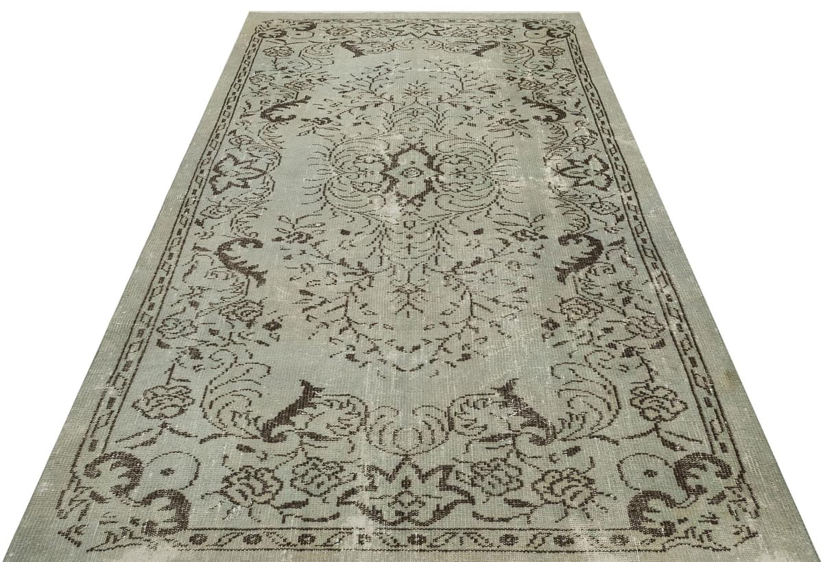 Handmade Distressed Wool Rug, vintage rug, Handmade, hand-knotted cotton, size 161 × 281 cm, from Bergama