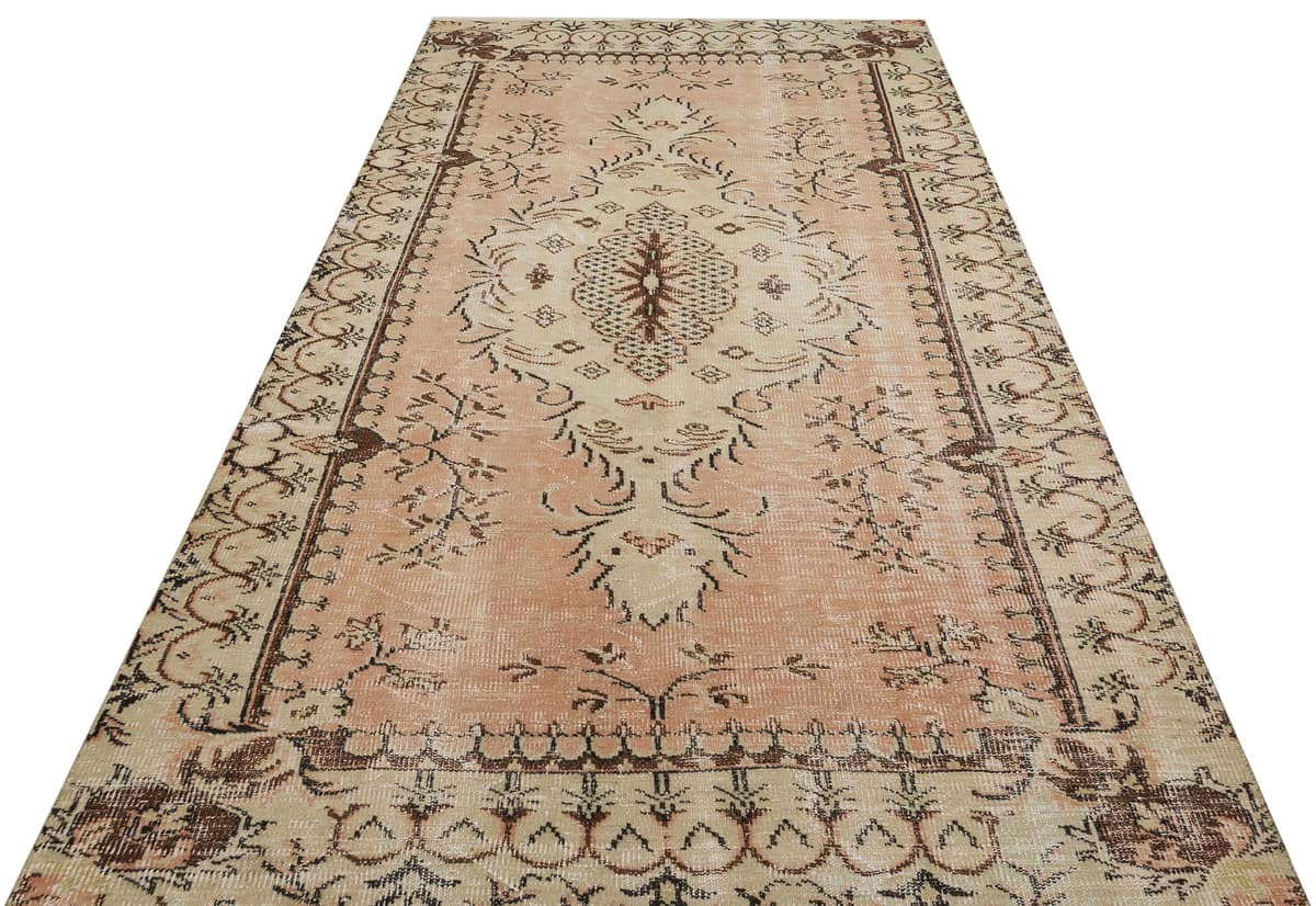 Traditional Vintage Handmade Rug, vintage rug, Handmade, hand-knotted cotton, size 160 × 288 cm, from Bursa