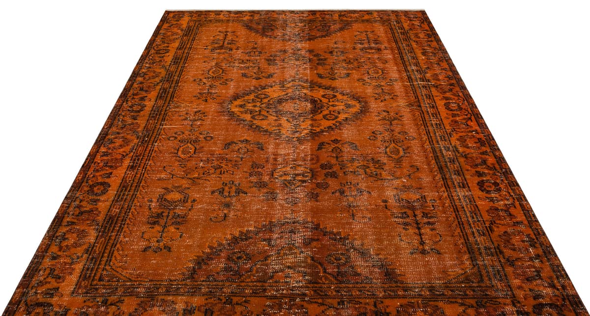 Vintage Hand-Woven Wool Rug, vintage rug, Handmade, hand-knotted wool & cotton, size 197 × 250 cm, from Anatolia