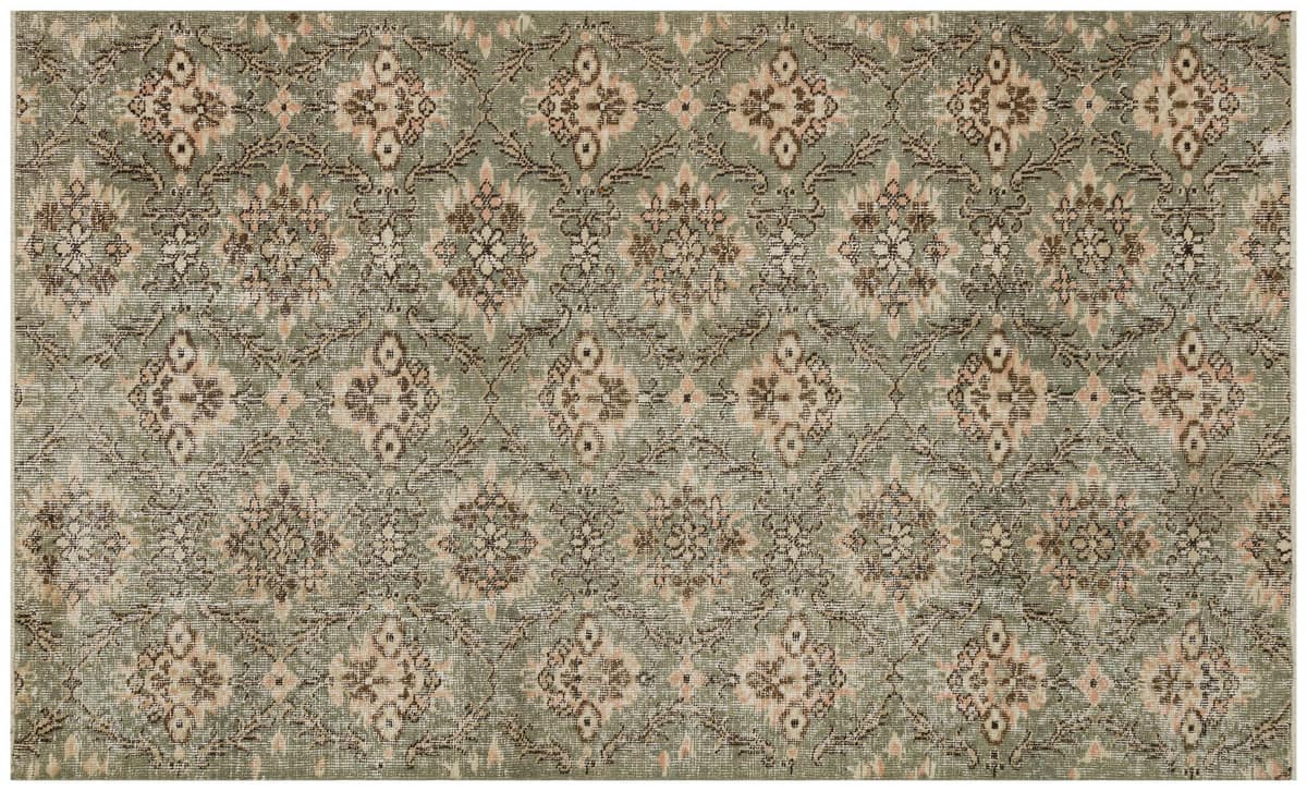 Vintage Wool-Woven Rug — detail view 2, handmade vintage rug