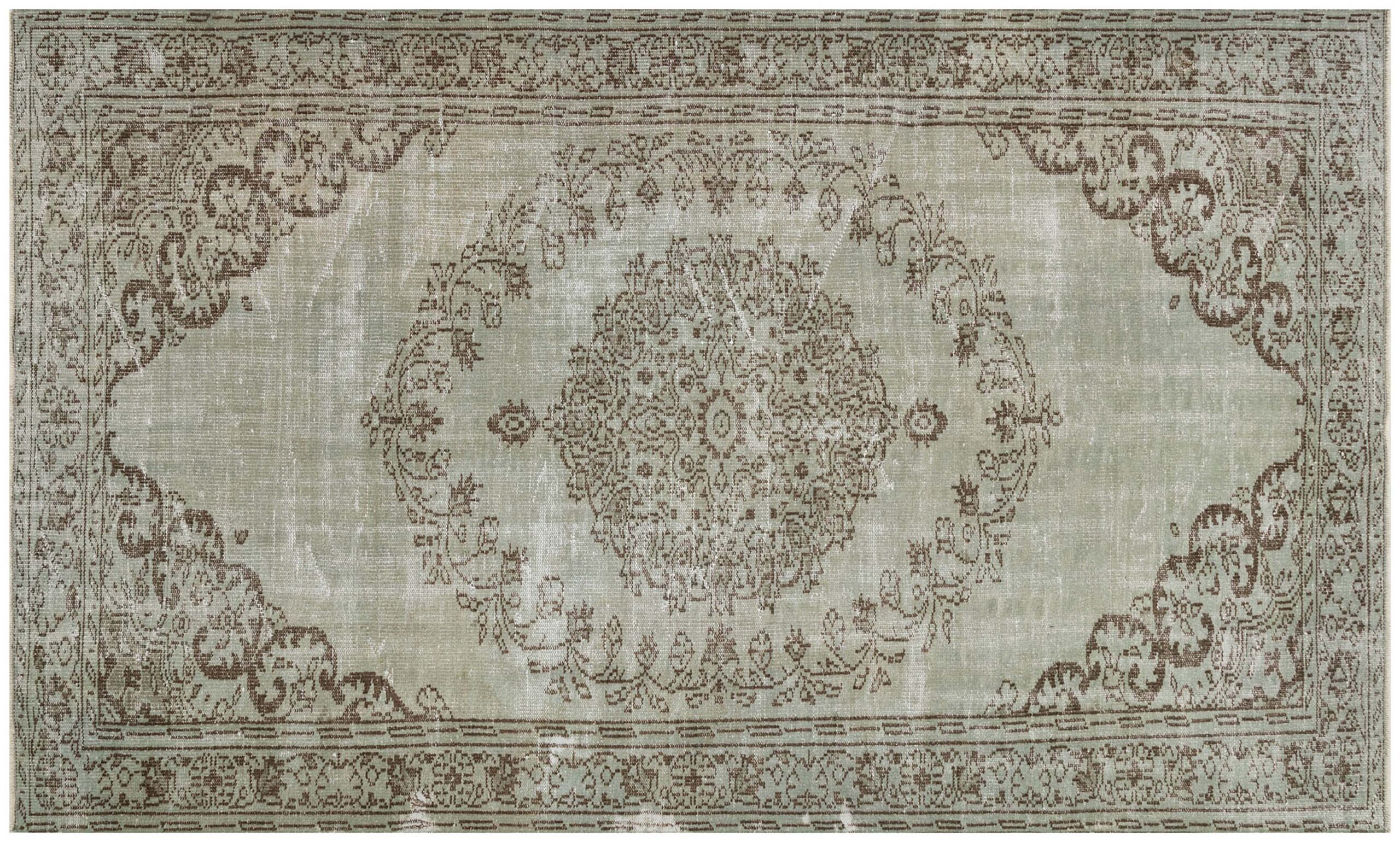 Handcrafted Distressed Rug — detail view 2, handmade vintage rug