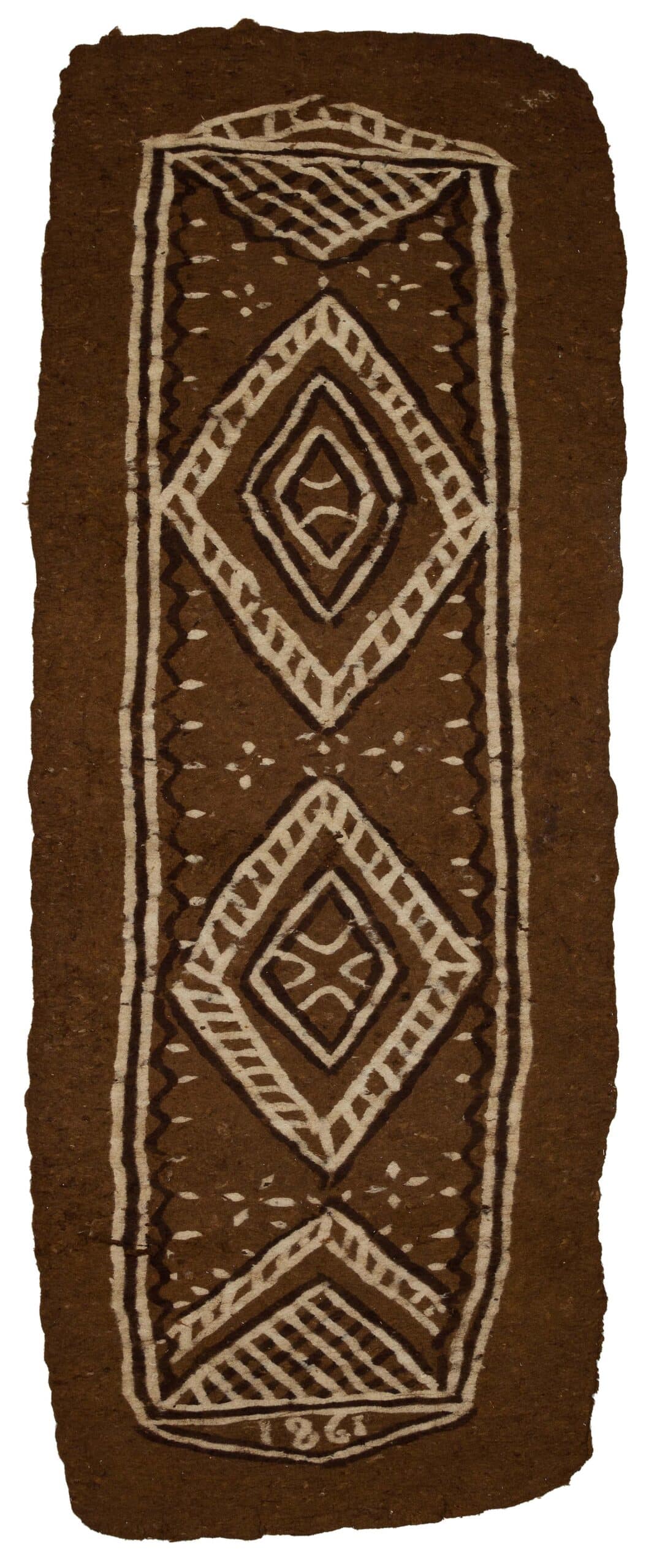 Antique Hand-Woven Wool Rug — detail view 2, handmade vintage rug