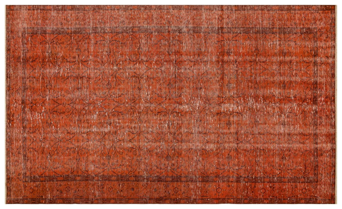 Worn-Look Vintage Hand-Woven Wool Rug — detail view 3, handmade vintage rug