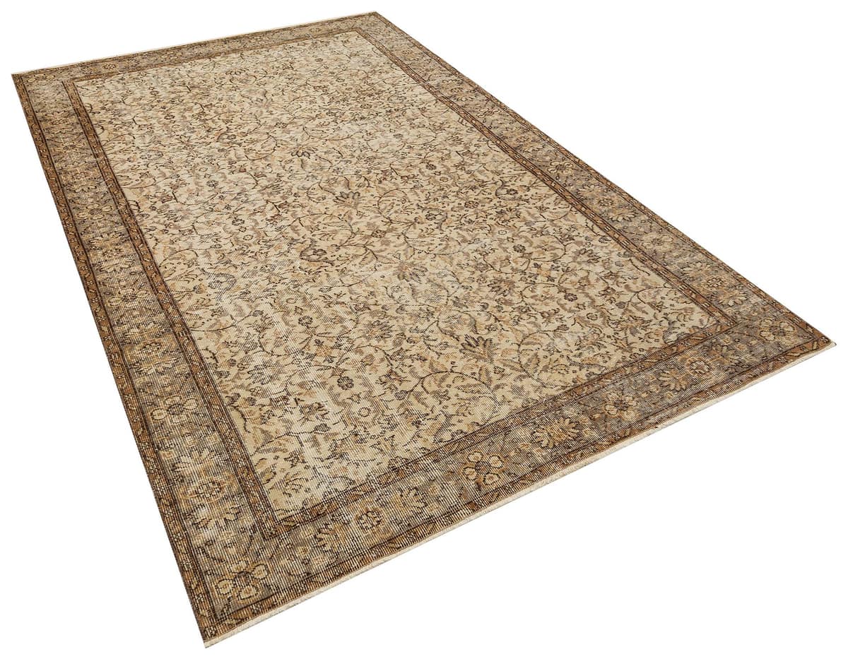 Handmade Anatolian Rug, vintage rug, Handmade, hand-knotted wool, cotton & silk, size 175 × 280 cm, from Isparta