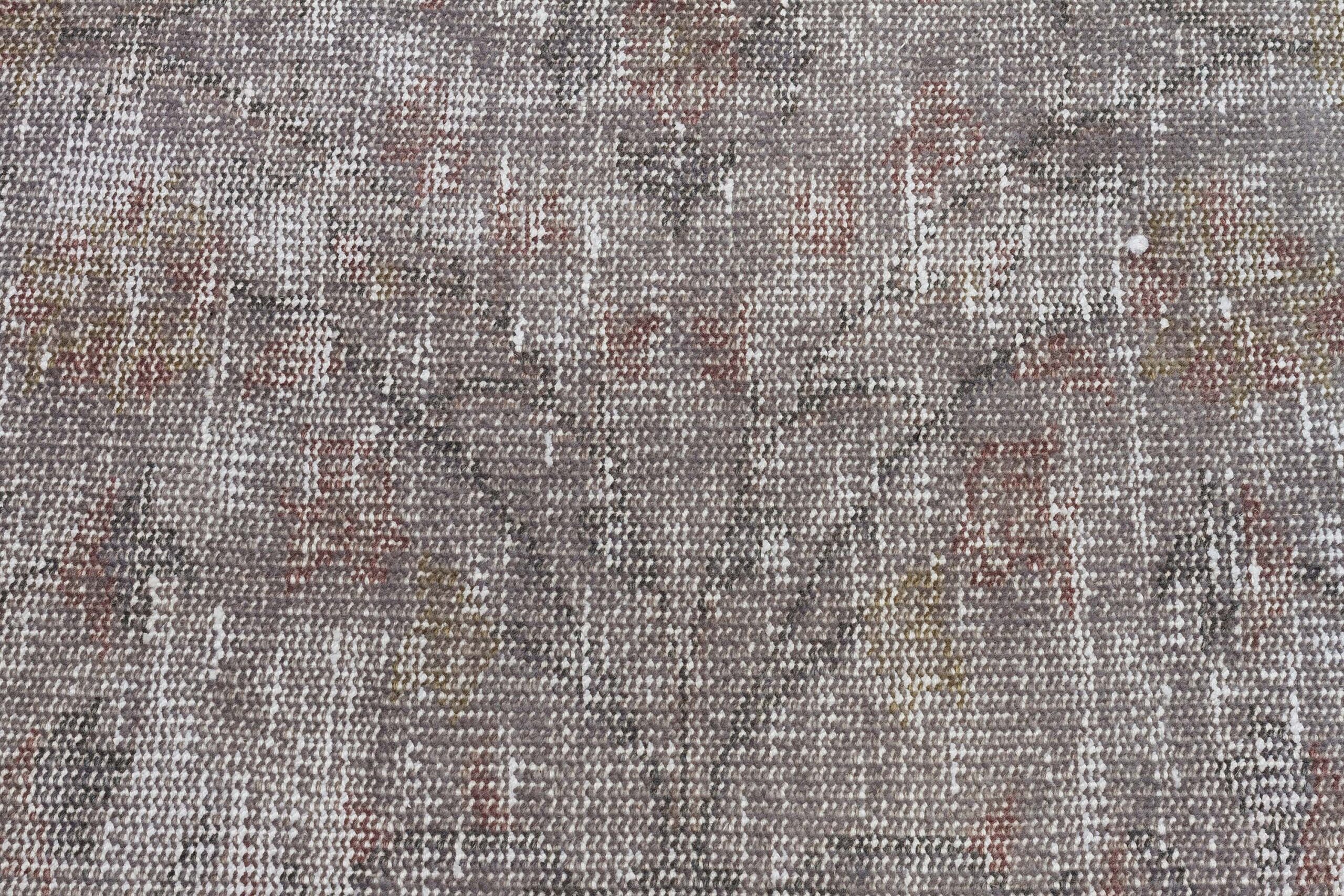 Hand-Woven Distressed Rug — detail view 2, handmade vintage rug