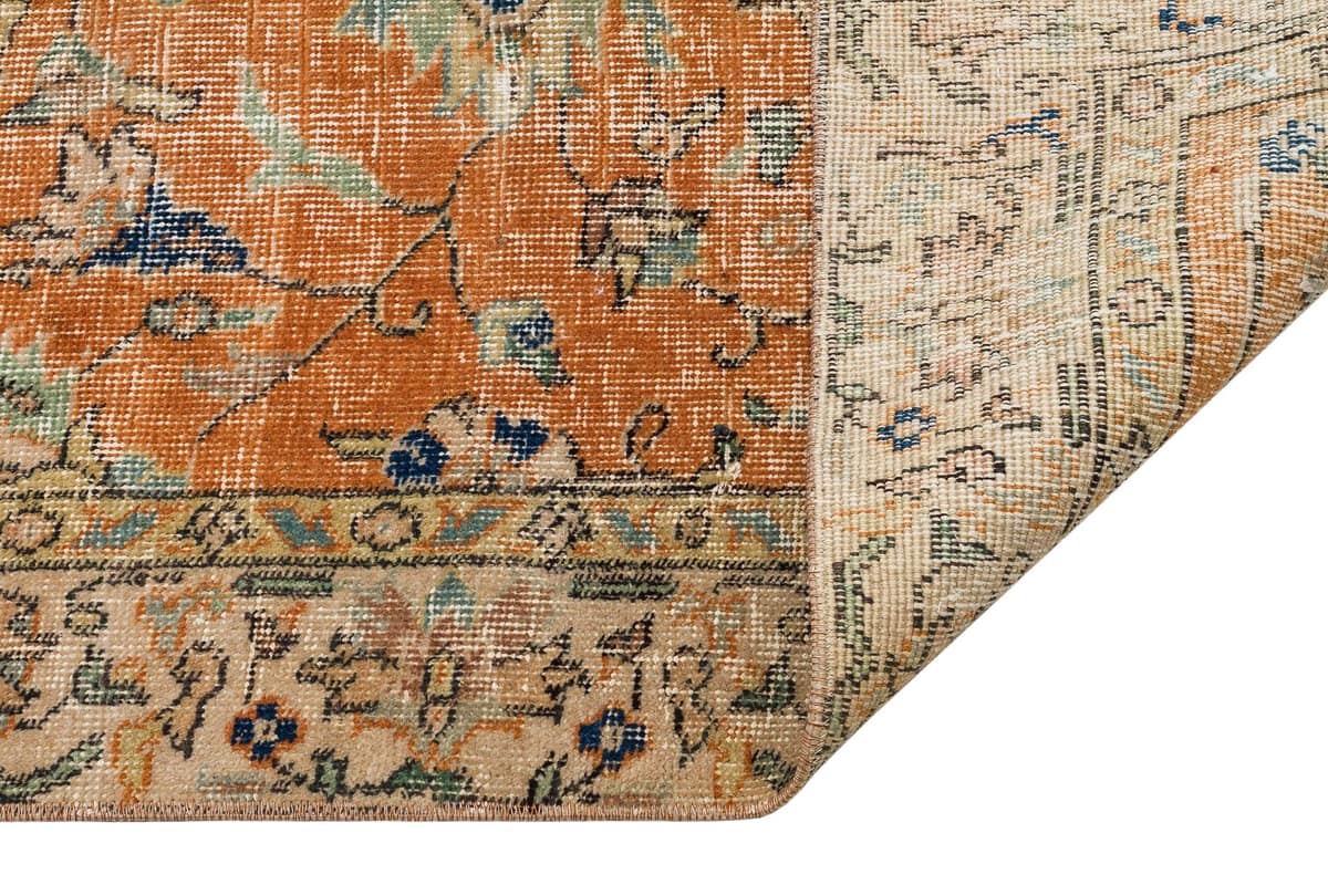 Vintage Distressed Hand-Woven Rug — detail view 4, handmade vintage rug