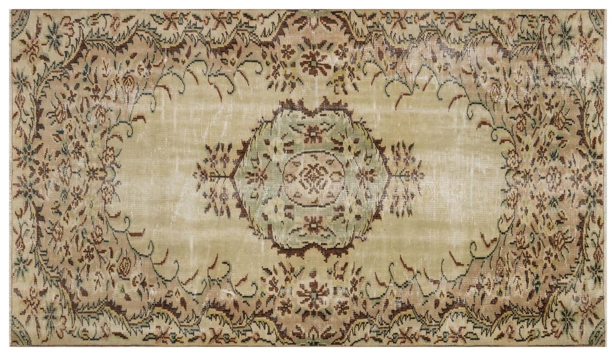 Authentic Hand-Woven Distressed Rug — detail view 3, handmade vintage rug