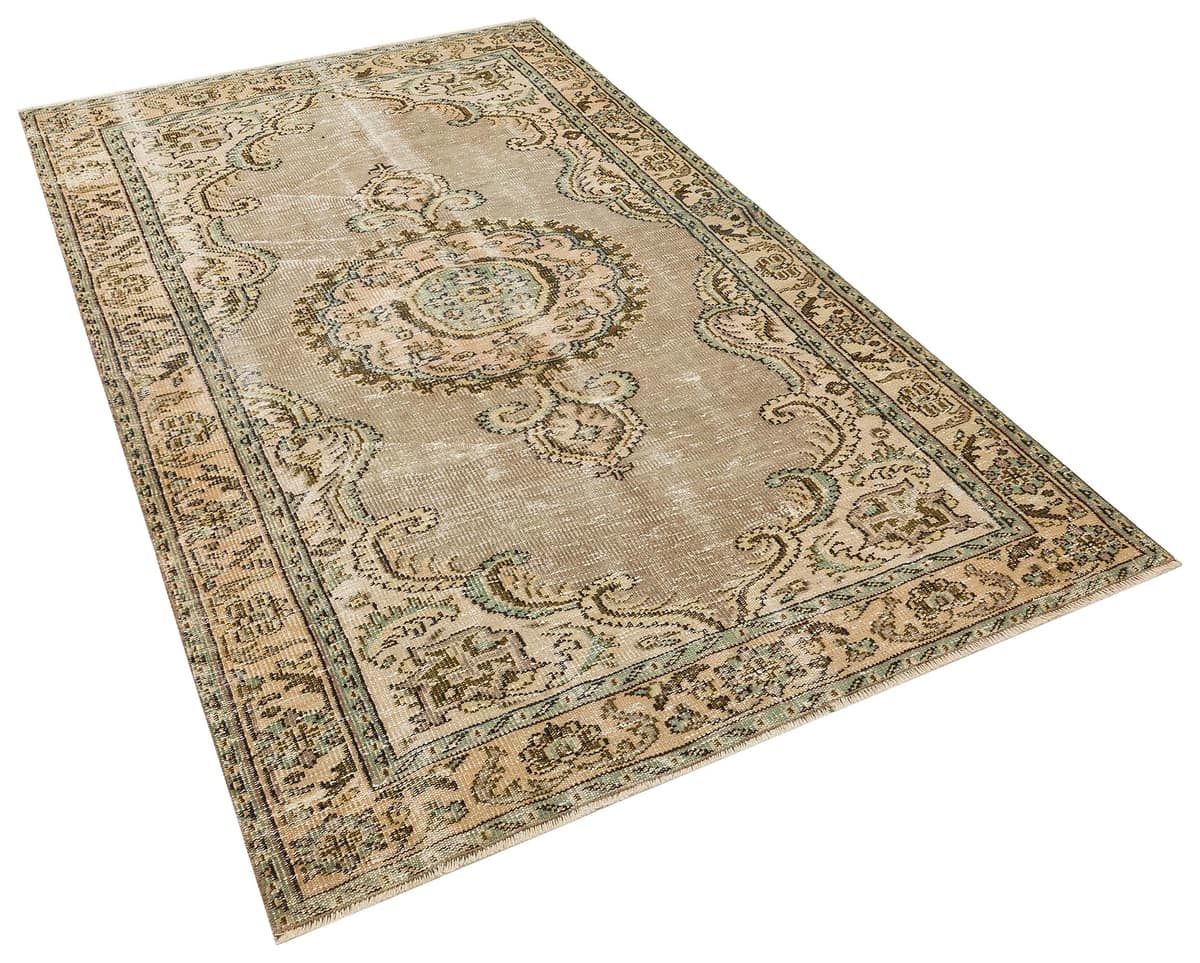 100% Handwoven Vintage Rug, vintage rug, Handmade, hand-knotted wool, cotton & silk, size 150 × 241 cm, from Yahyalı