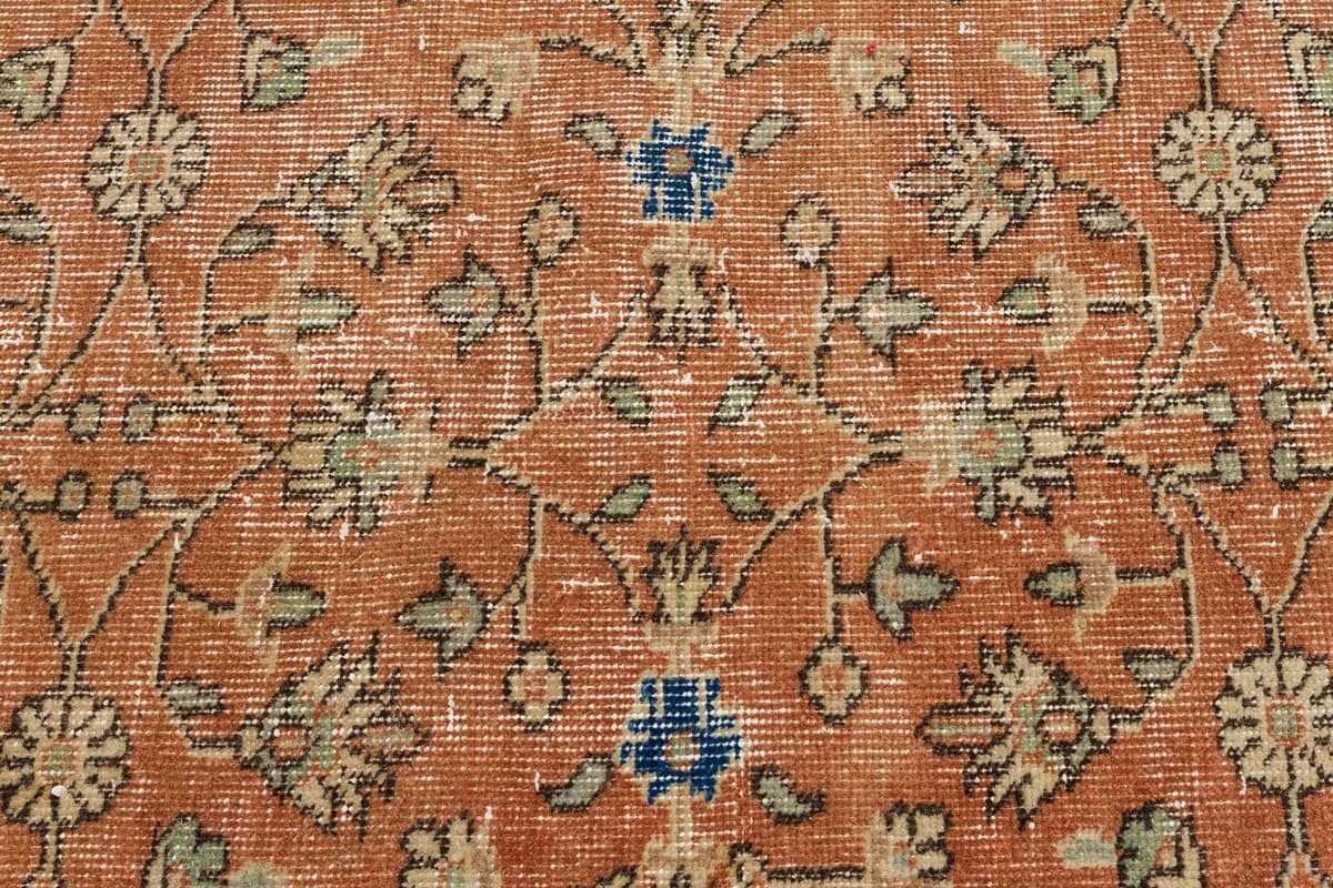 Distressed Hand-Woven Vintage Rug — detail view 5, handmade vintage rug