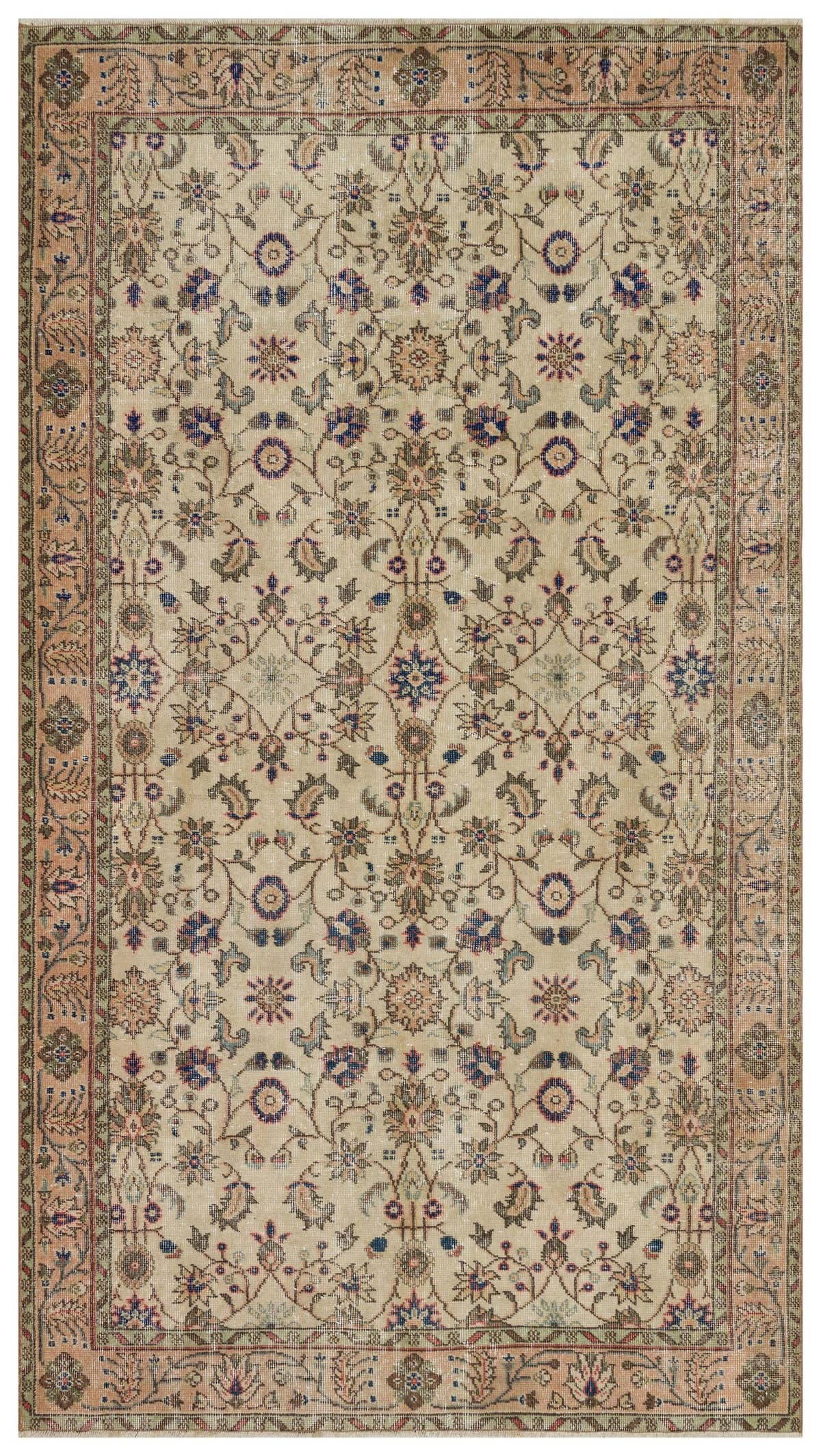 Vintage Distressed Hand-Woven Rug — detail view 2, handmade vintage rug