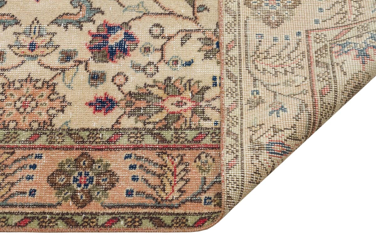 Vintage Distressed Hand-Woven Rug — detail view 4, handmade vintage rug