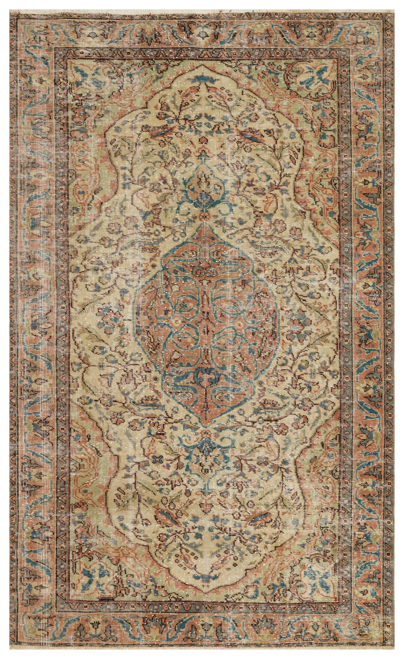 100% Handwoven Vintage Rug — detail view 2, handmade vintage rug
