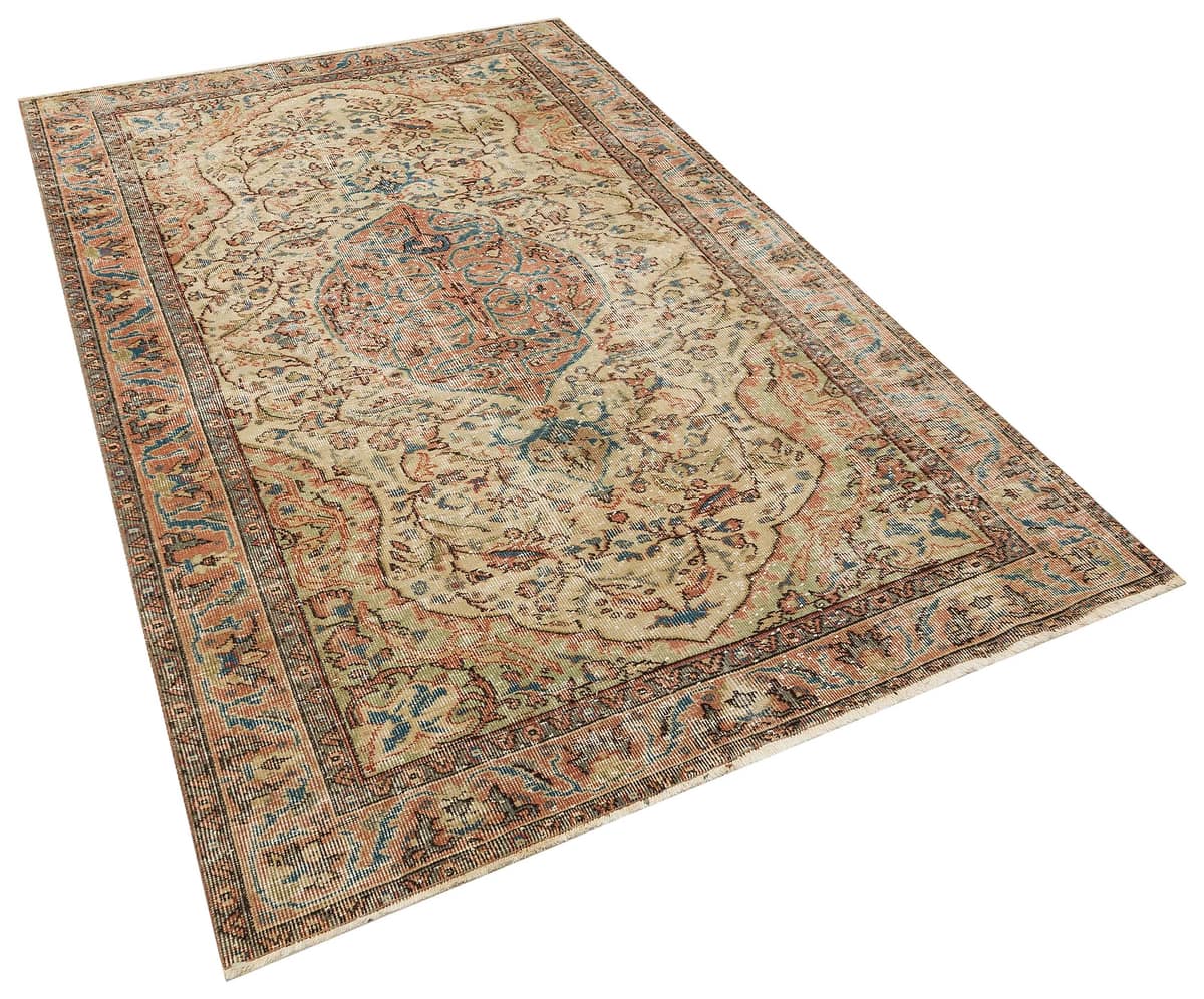 100% Handwoven Vintage Rug, vintage rug, Handmade, hand-knotted cotton, size 156 × 256 cm, from Kayseri