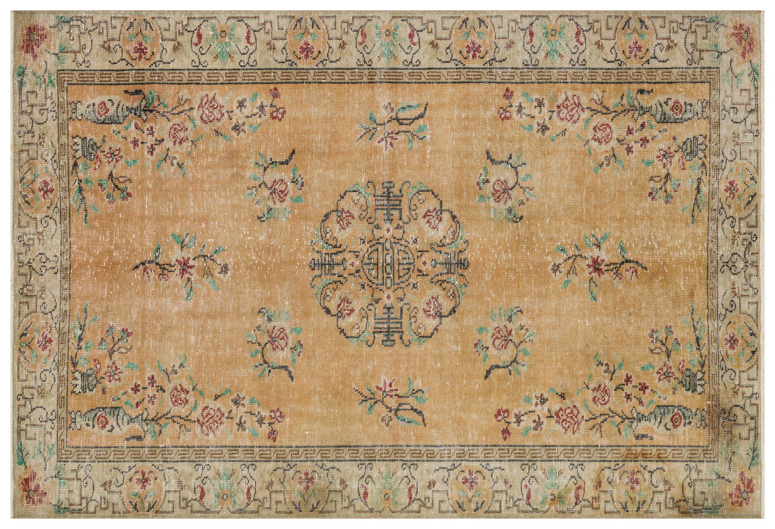 Classic, Modern, Vintage Hand-Woven Rug — detail view 3, handmade vintage rug