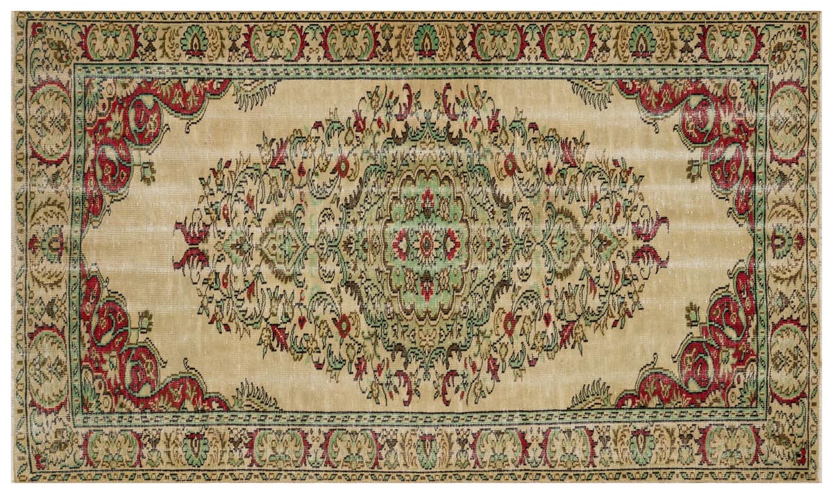 Authentic Hand-Woven Distressed Rug — detail view 2, handmade vintage rug