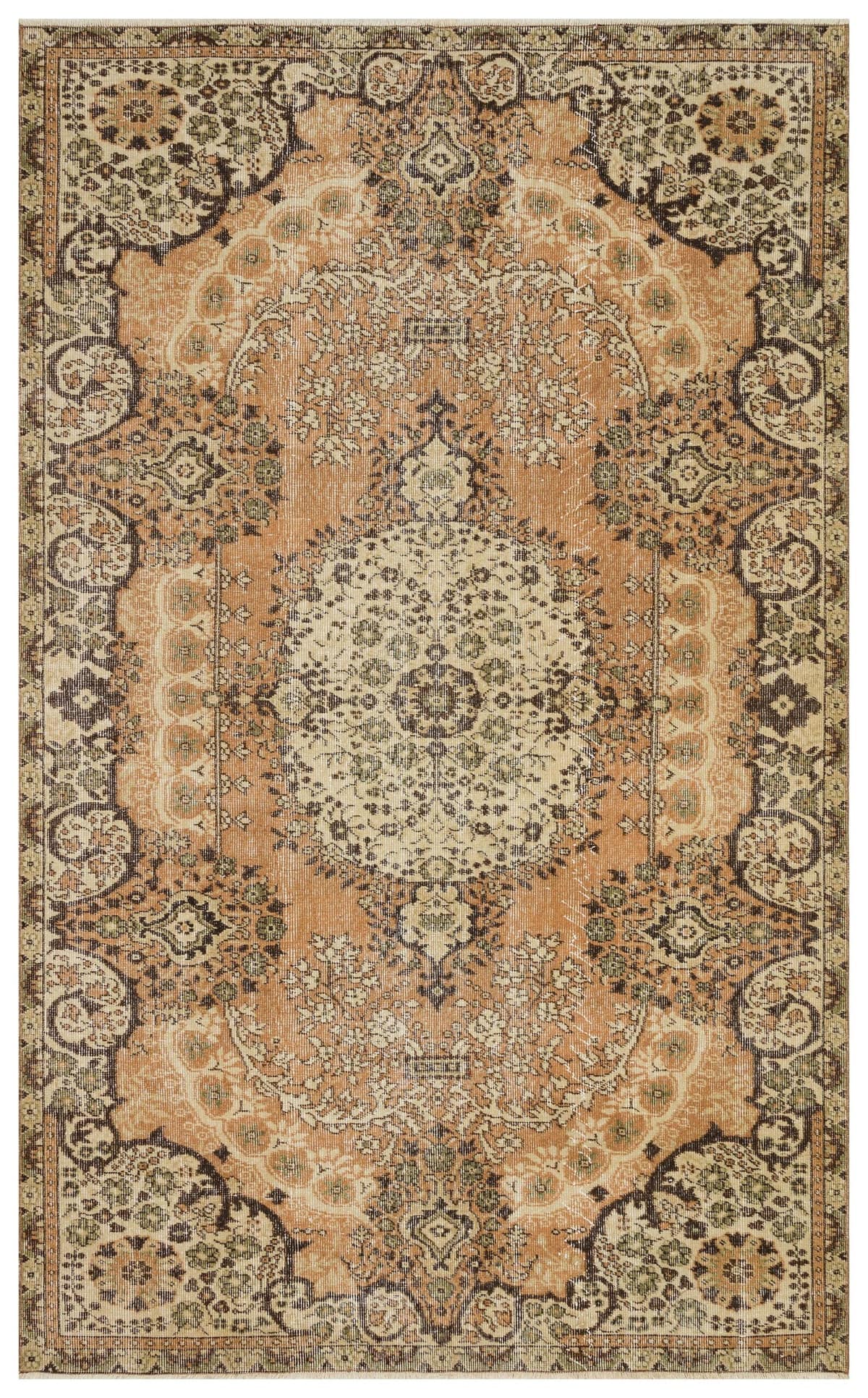 Distressed Hand-Woven Vintage Rug — detail view 2, handmade vintage rug