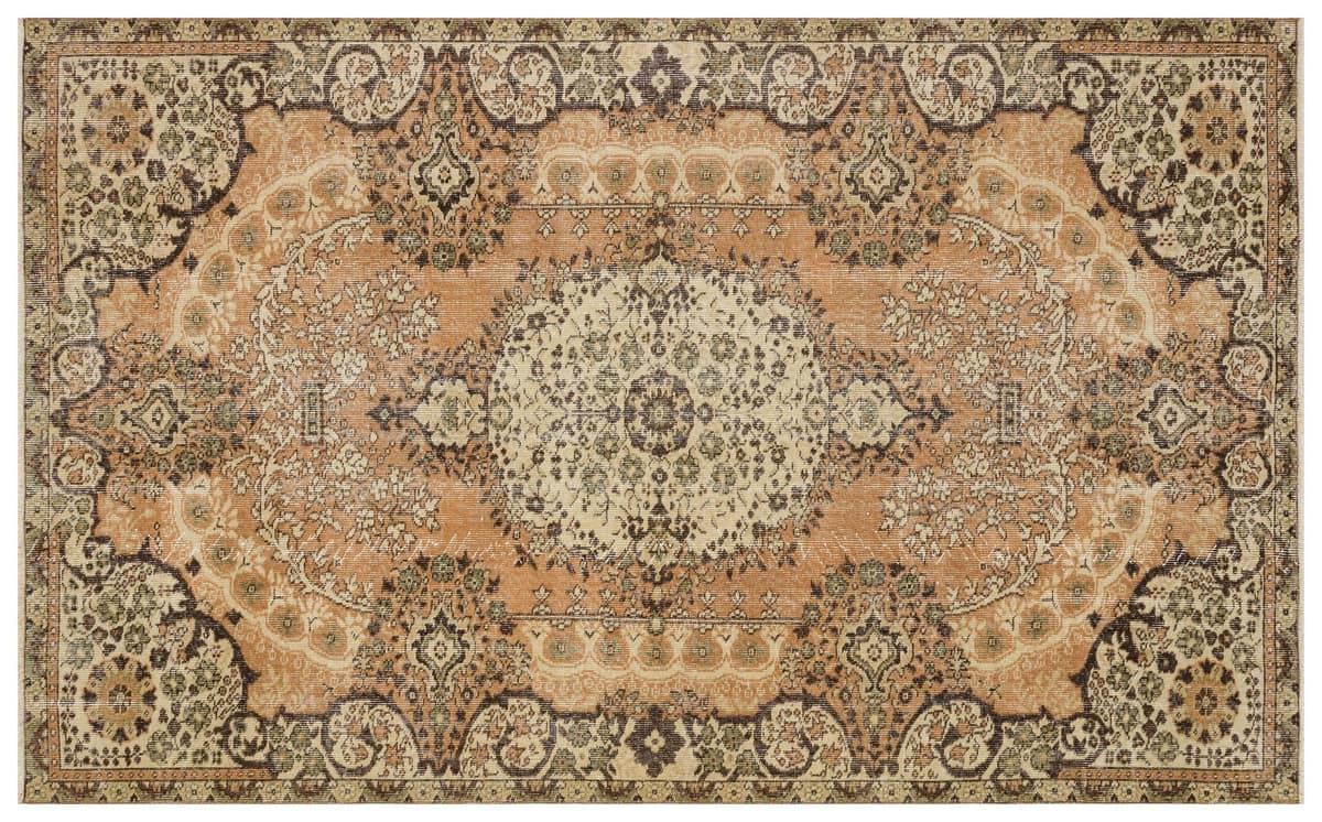Distressed Hand-Woven Vintage Rug — detail view 3, handmade vintage rug