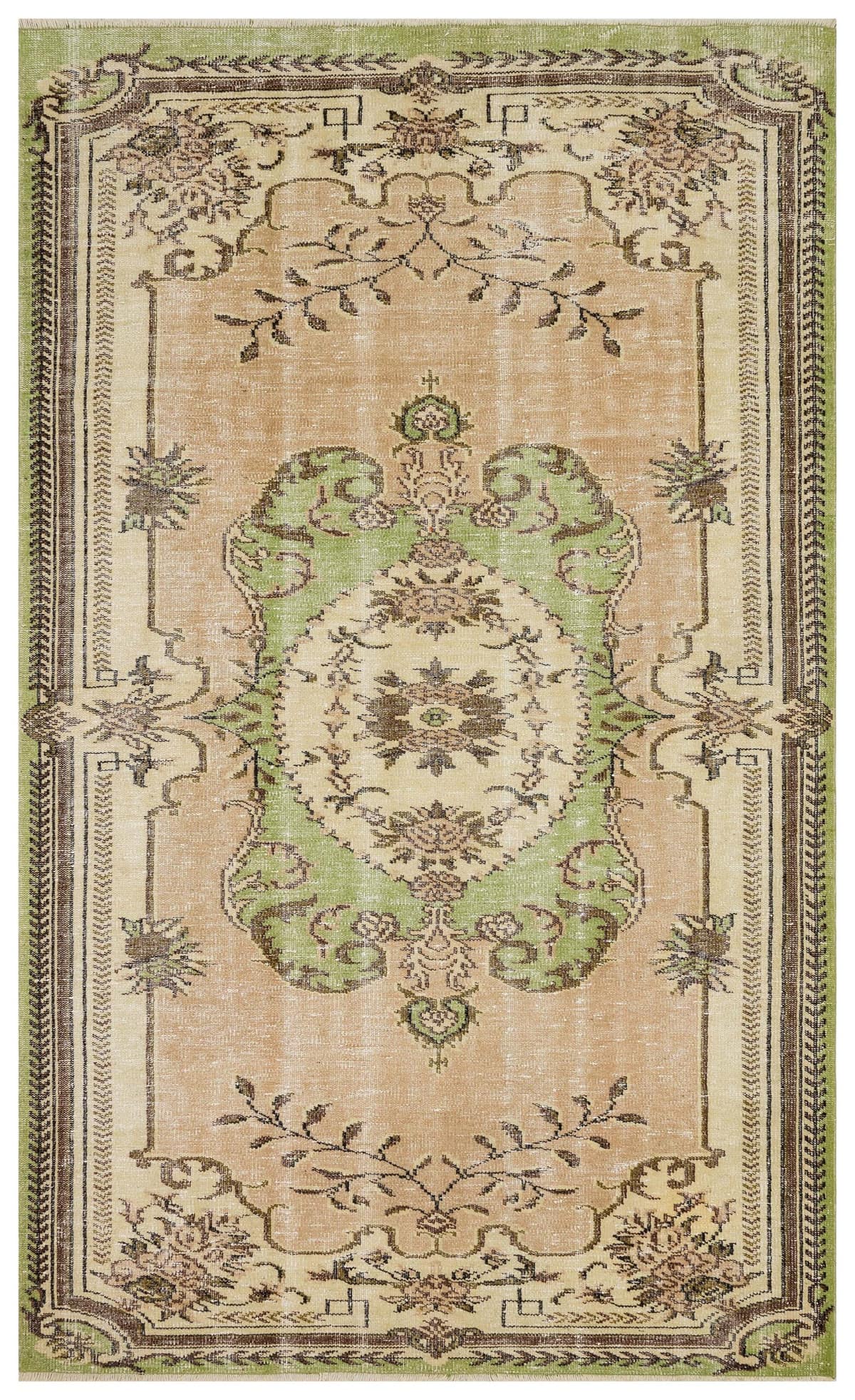 Vintage Distressed Handwoven Rug — detail view 5, handmade vintage rug