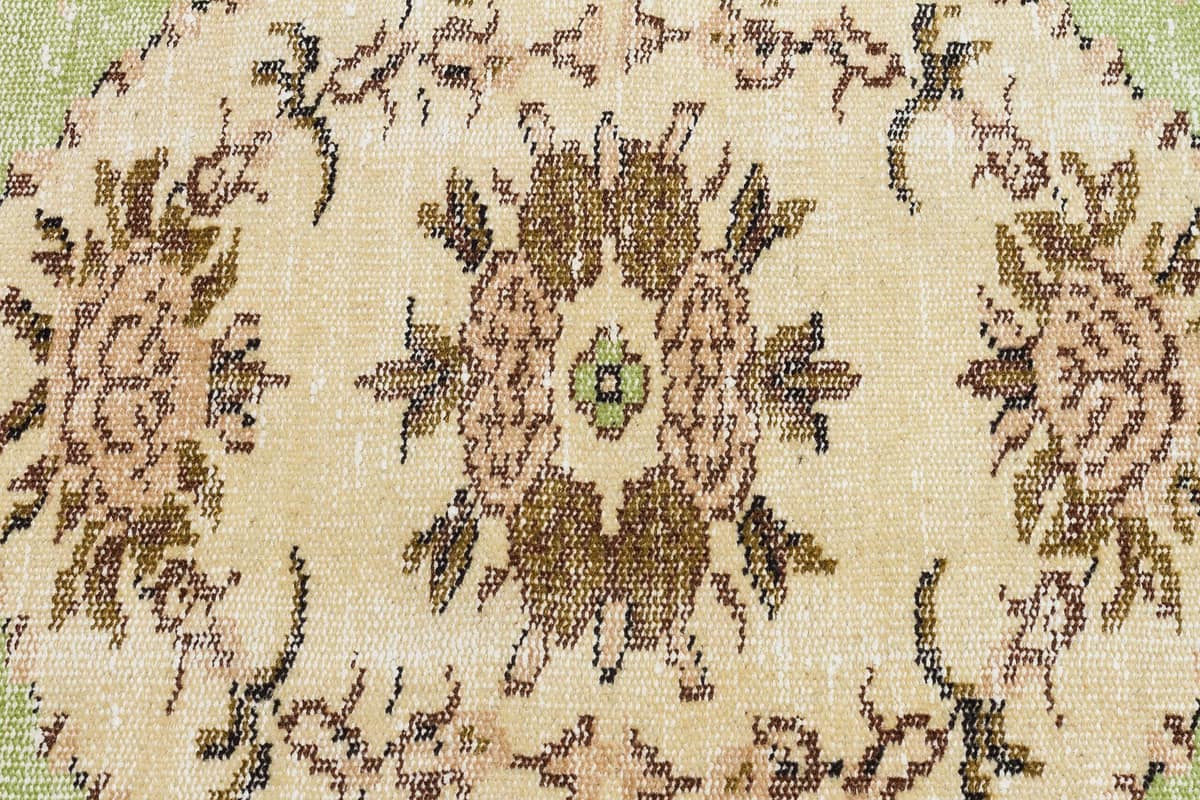 Vintage Distressed Handwoven Rug — detail view 2, handmade vintage rug