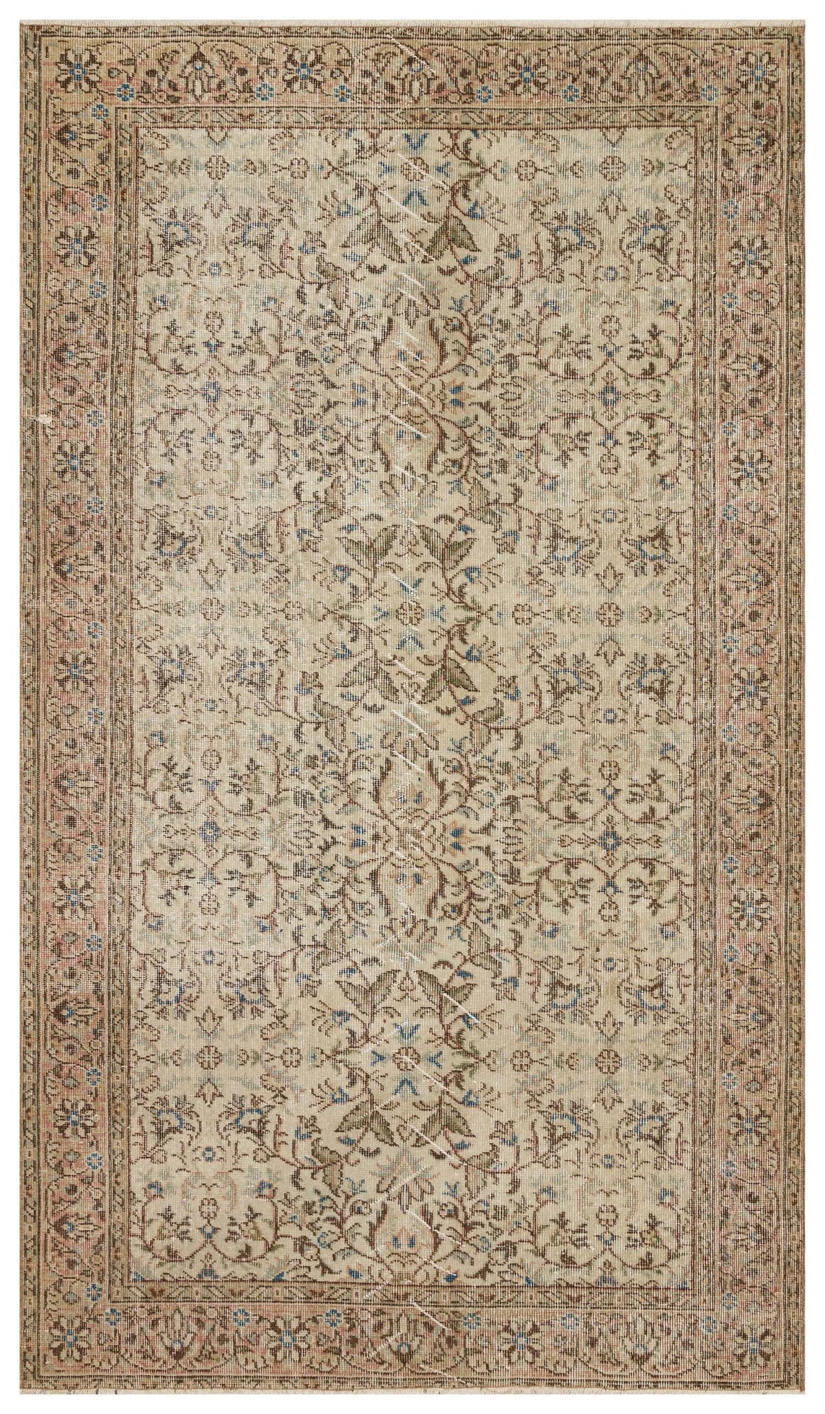 Vintage Hand-Woven Wool Rug — detail view 2, handmade vintage rug