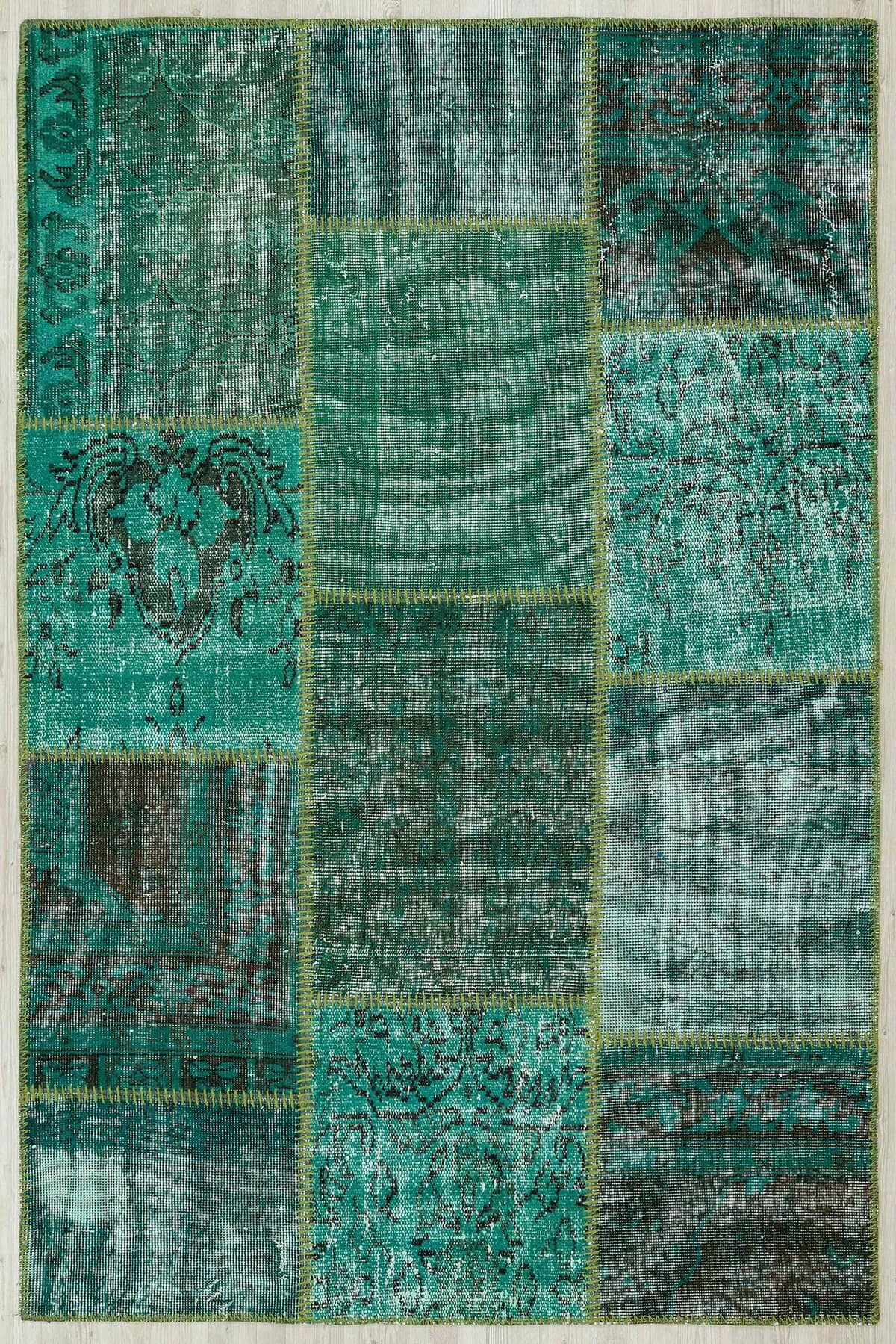 Antique Hand-Woven Wool Rug — detail view 2, handmade vintage rug