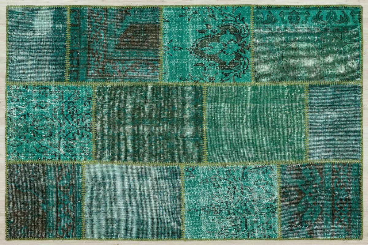 Antique Hand-Woven Wool Rug — detail view 3, handmade vintage rug