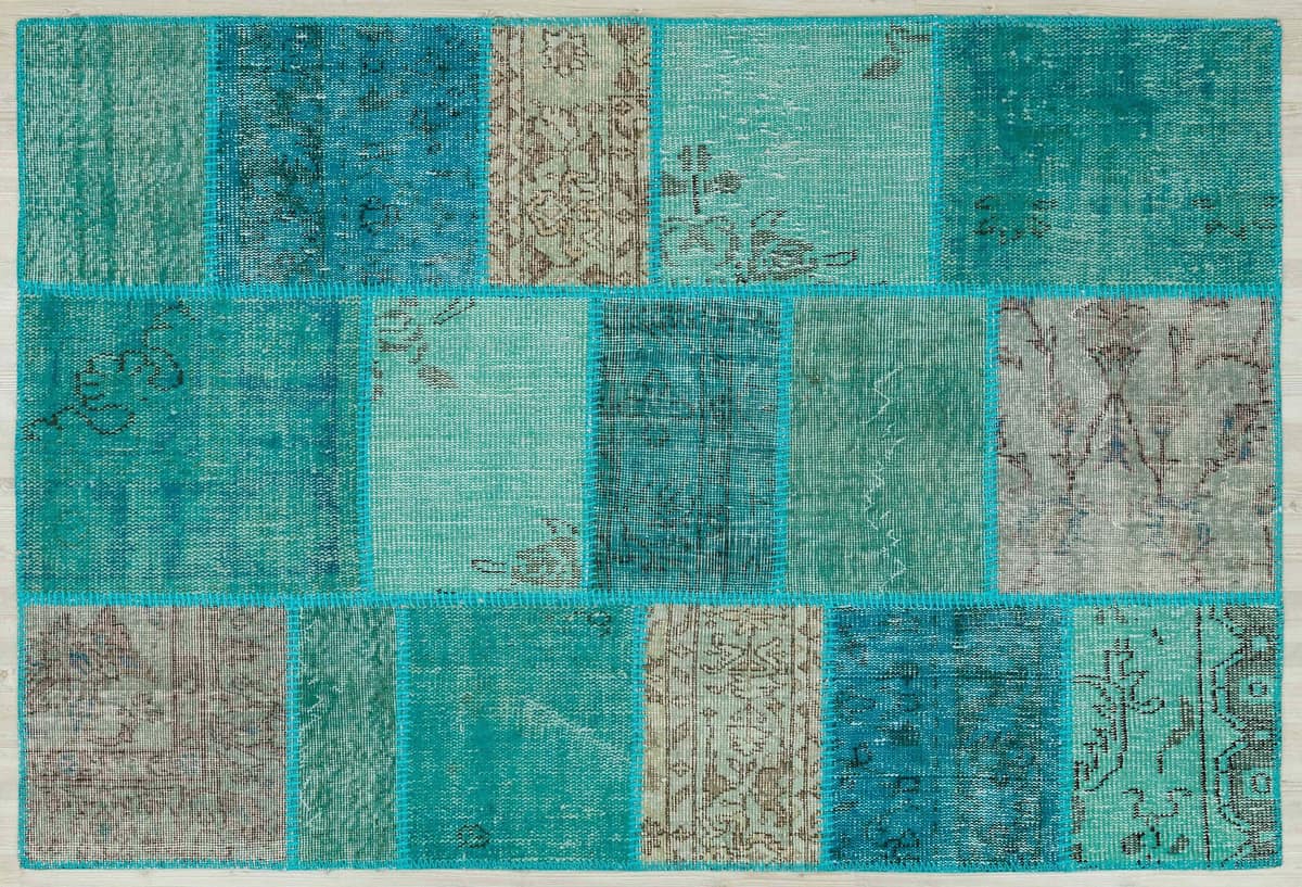 Handmade Antique Wool Rug — detail view 3, handmade vintage rug